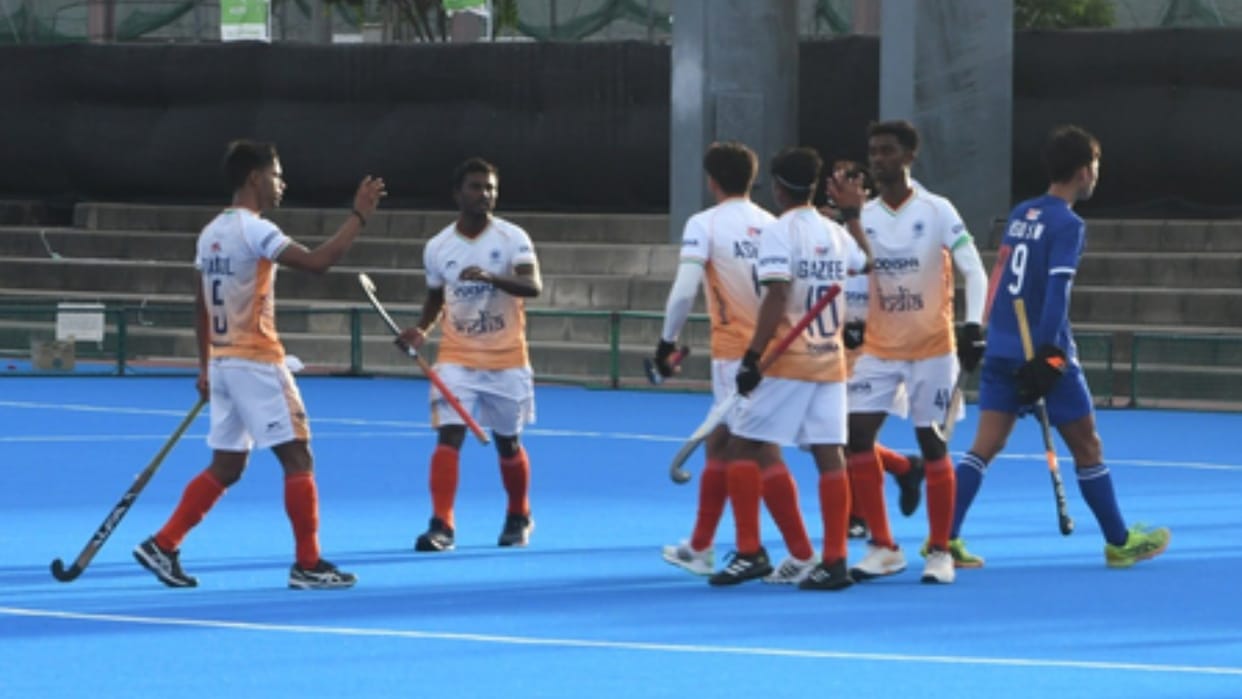Mens Under-18 Asia Cup: Ashishs Hat-trick Indian Team Reaches Semifinals After Crushing Chinese Taipei 13-1