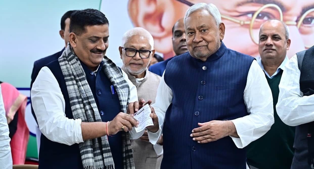JDU Crosses One Crore Membership Mark in Less Than Six Months, Claims Organisational Milestone Nitish Kumar