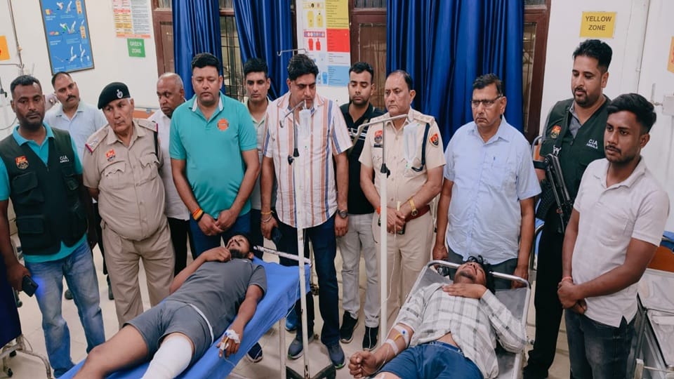 Encounter between police and criminals in Ambala