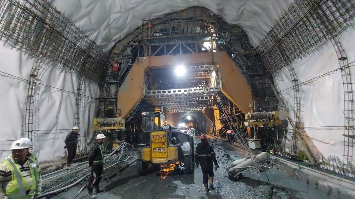 Work on the Zojila Tunnel project is expected to be completed on June 9.