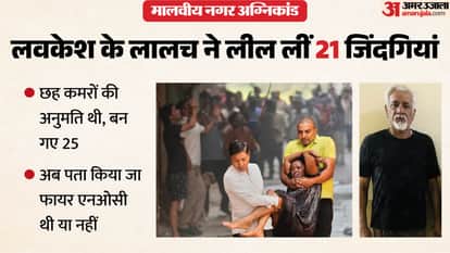 Delhi Fire Tragedy Hotel Owner Lovkesh Bajaj arrested 21 Dead