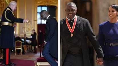 King Charles knighted Idris Elba in an ceremony actor received the honour of knighthood for services to young