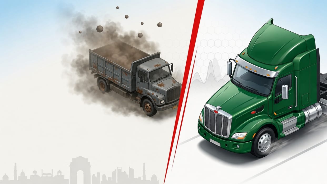 BS-IV vehicles banned? Govt's big plan replace 2 lakh trucks & buses Delhi-NCR