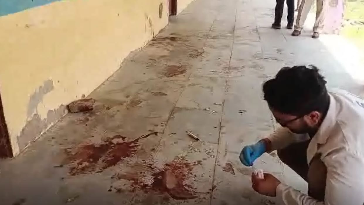 Alwar: Bloodstains at School-Anganwadi Solved; Worker Attacked Over Meat Refusal, Assailants Fled
