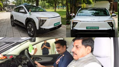 सीएम मोहन यादव के काफिले में इलेक्ट्रिक कार