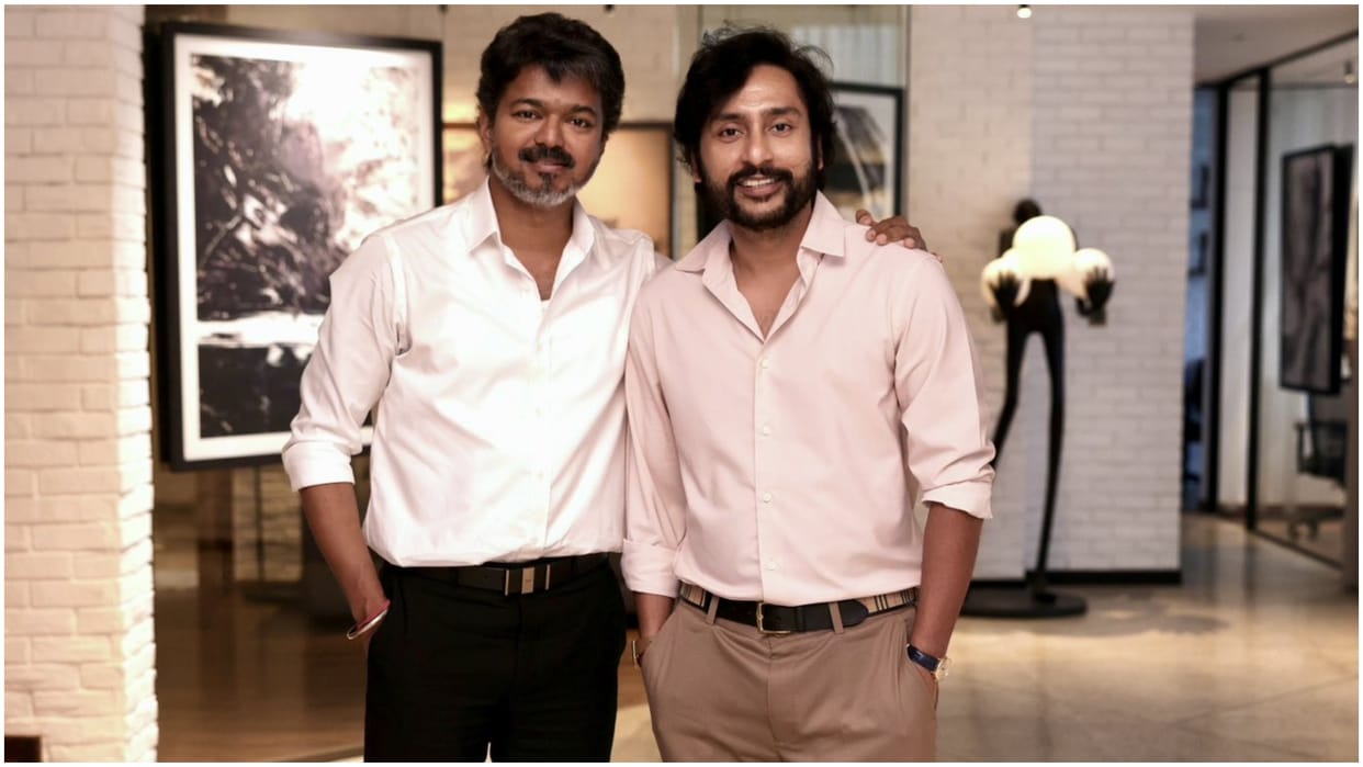 Karuppu Director RJ Balaji Meets CM Vijay Thanks Him For Everything Shares Pictures With Chief Minister