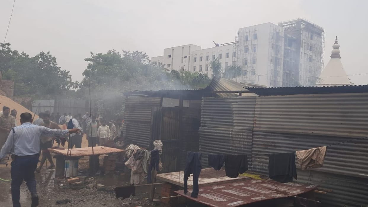 IMS BHU Blast in Small Cylinder Inside Trauma Center Complex Tin Shed in Varanasi