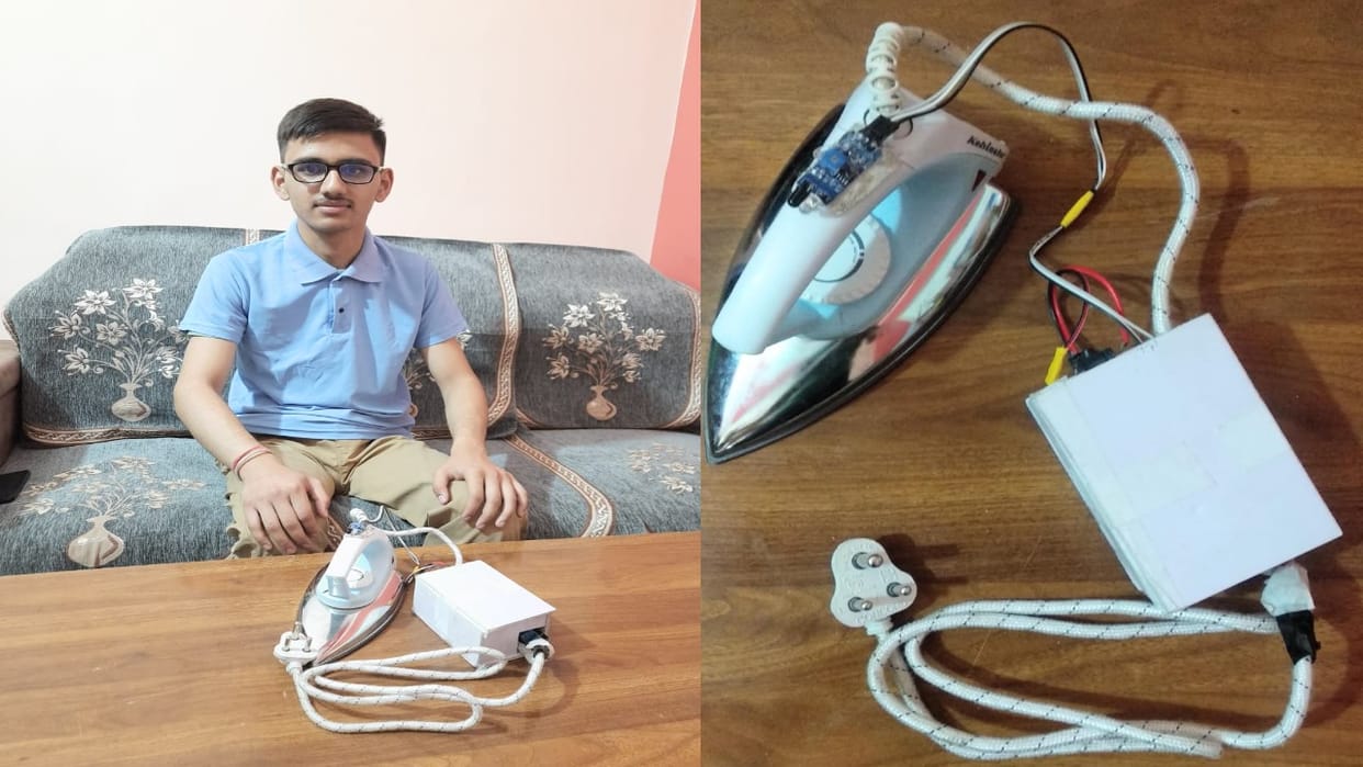 Himachal: Scolded for Burning a Shirt, Student Develops Sensor-Equipped Iron
