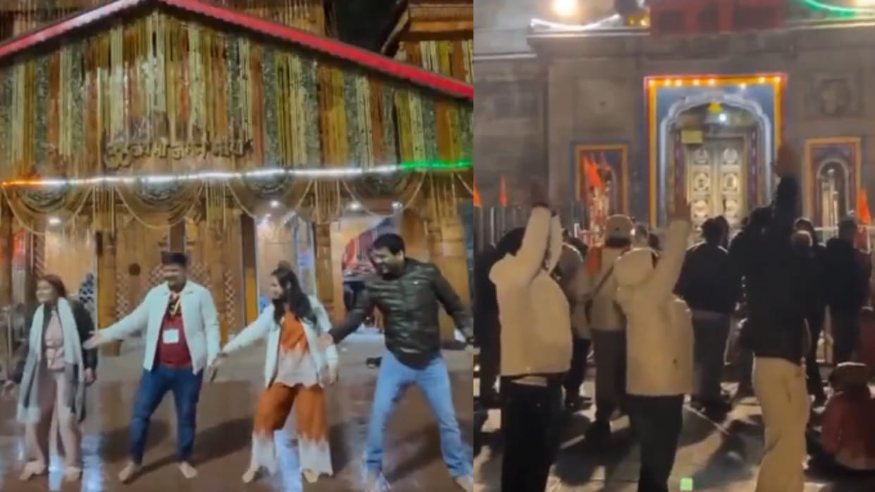 During the Char dham Yatra indian tourists danced to the song Chaiya Chaiya Users Outraged on Social Media