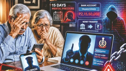 डिजिटल अरेस्ट कर बुजुर्ग दंपती से ठगी
