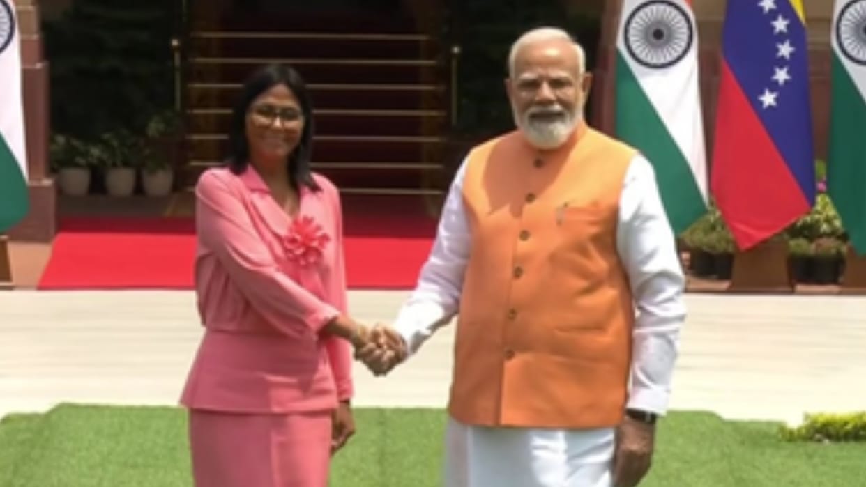 Venezuela Acting President Delcy Rodriguez India Visit Updates meet PM Modi S Jaishankar and others hindi news