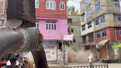 Jaipur Civic Body Razes Tilted Six-Storey Building Amid Collapse Risk
