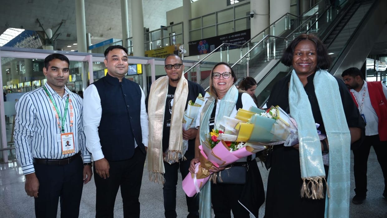 BRICS Summit in Kashi Representatives from South Africa UAE Brazil and China welcome in varanasi