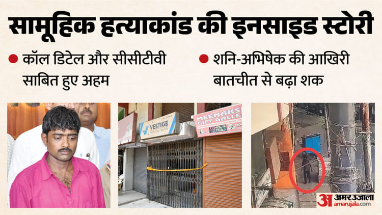 UP: चार लाश और 11 घंटे साथ, हार्पिक और ब्लीचिंग पाउडर से धोया खून, नहाया और फिर ताला लगाकर चला गया; पूरी कहानी