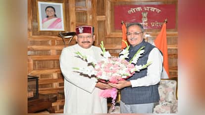 Uttarakhand Minister Satpal Maharaj Calls on hp Governor