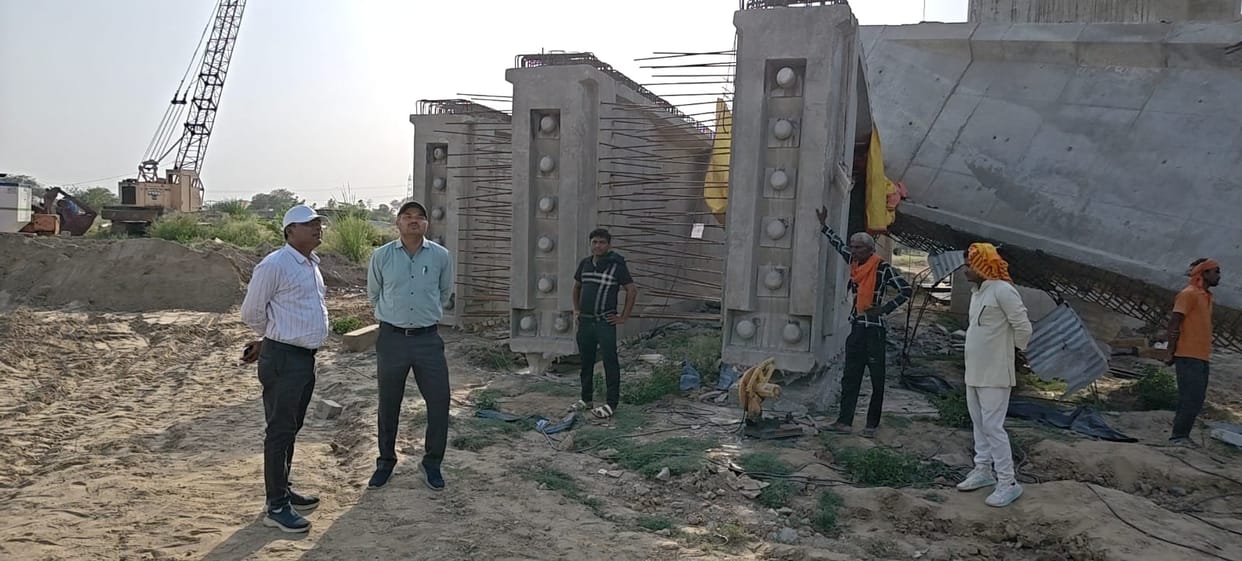 Major Mishap Averted: 53-Metre Girder Collapses During Yamuna Bridge Construction in Fatehabad