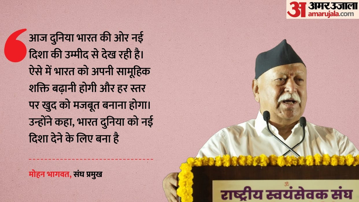 RSS chief mohan Bhagwat says World lacks solution for balanced progress