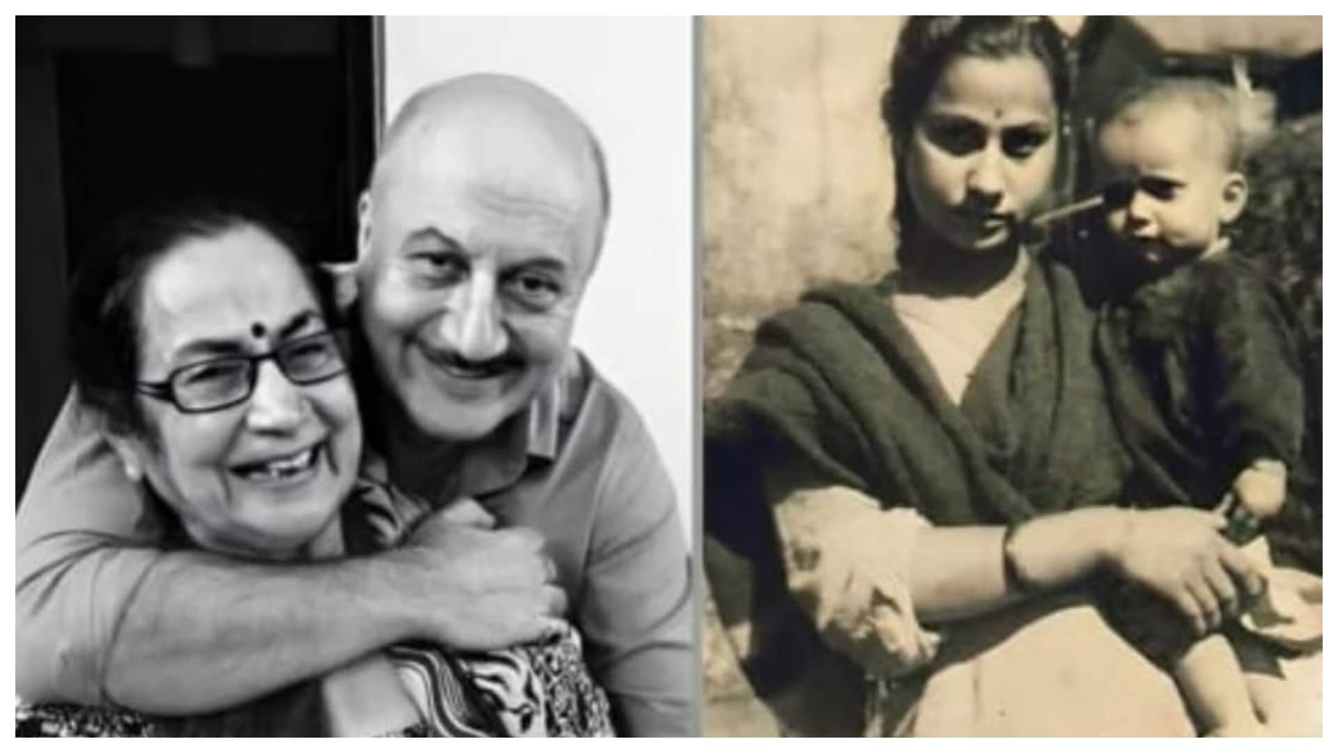 anupam kher wishes mother dulari happy birthday with lovely and emotional note share photos