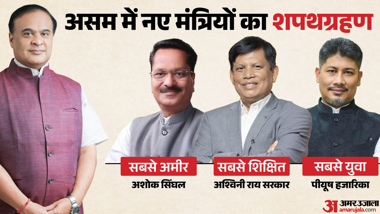 Assam Cabinet Expansion CM Himanta Biswa Sarma New Ministers know their Qualification assets Criminal Cases
