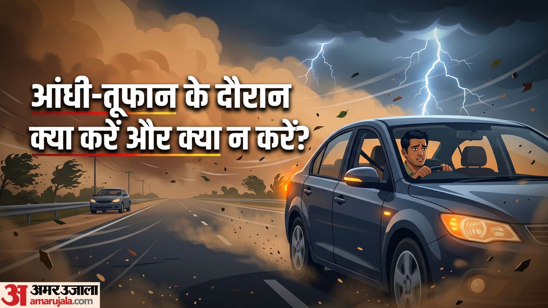 Highway Safety Tips: What to do if you get caught in a storm while driving