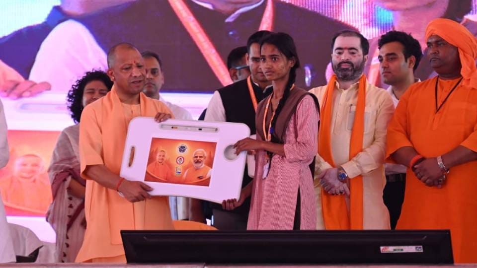 CM Yogi said In Balrampur mafia has been reduced to dust Now development is identity of UP