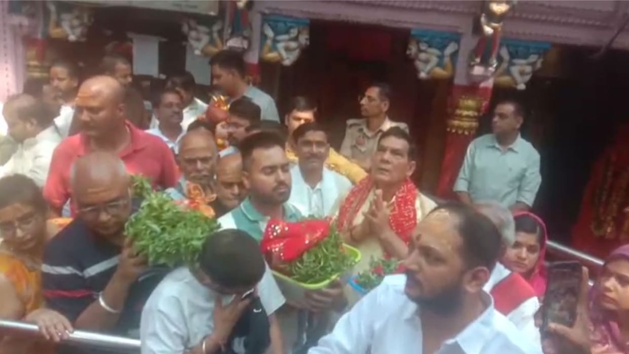 Minister AK Sharma said Maa Vindhyavasini my family deity feel blessed after seeking her blessings