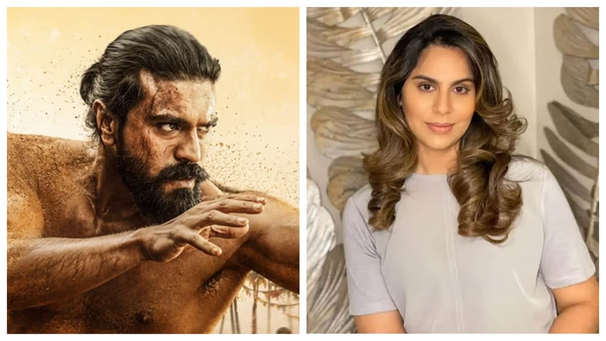 Ram Charan Peddi crosses 100 crore worldwide Upasana Konidela celebrates with fireworks and cake Watch video