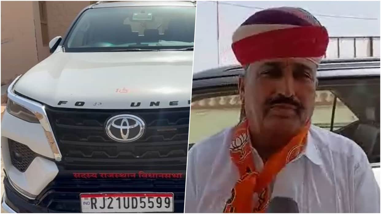 Didwana: BJP MLA's Vehicle Chased for 25 km Before Being Hit, Camper Driver Flees After High-Voltage Drama