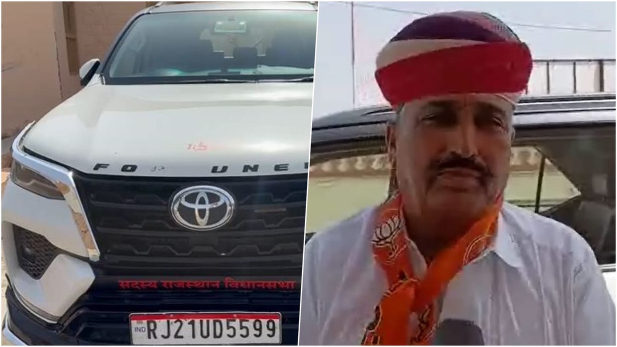 Didwana: BJP MLA's Vehicle Chased for 25 km Before Being Hit, Camper Driver Flees After High-Voltage Drama