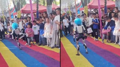 humanoid robot kicks child viral video china ai safety debate