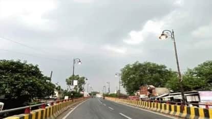 Strong winds and dark clouds brought relief from the heat in Hathras