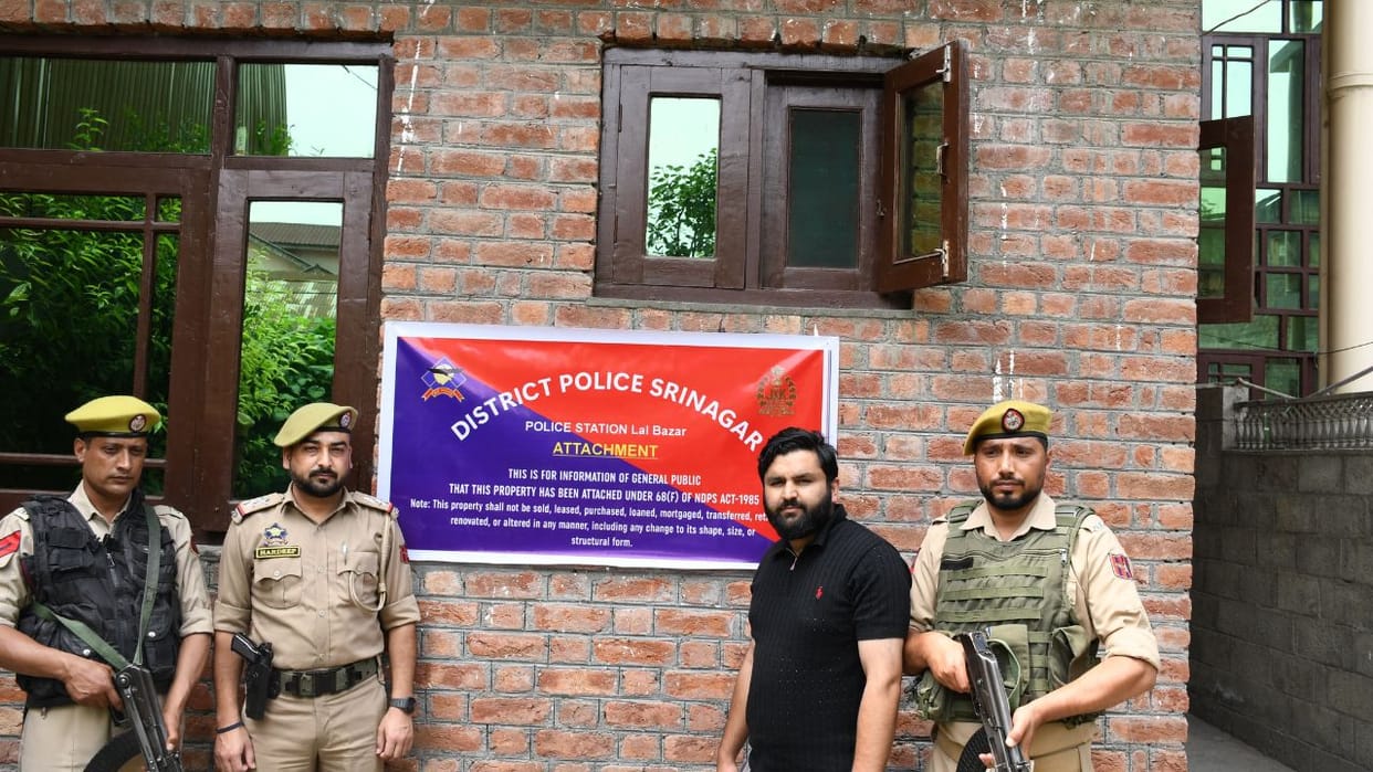 Police attach drug-linked properties worth over Rs 4 crore in Srinagar