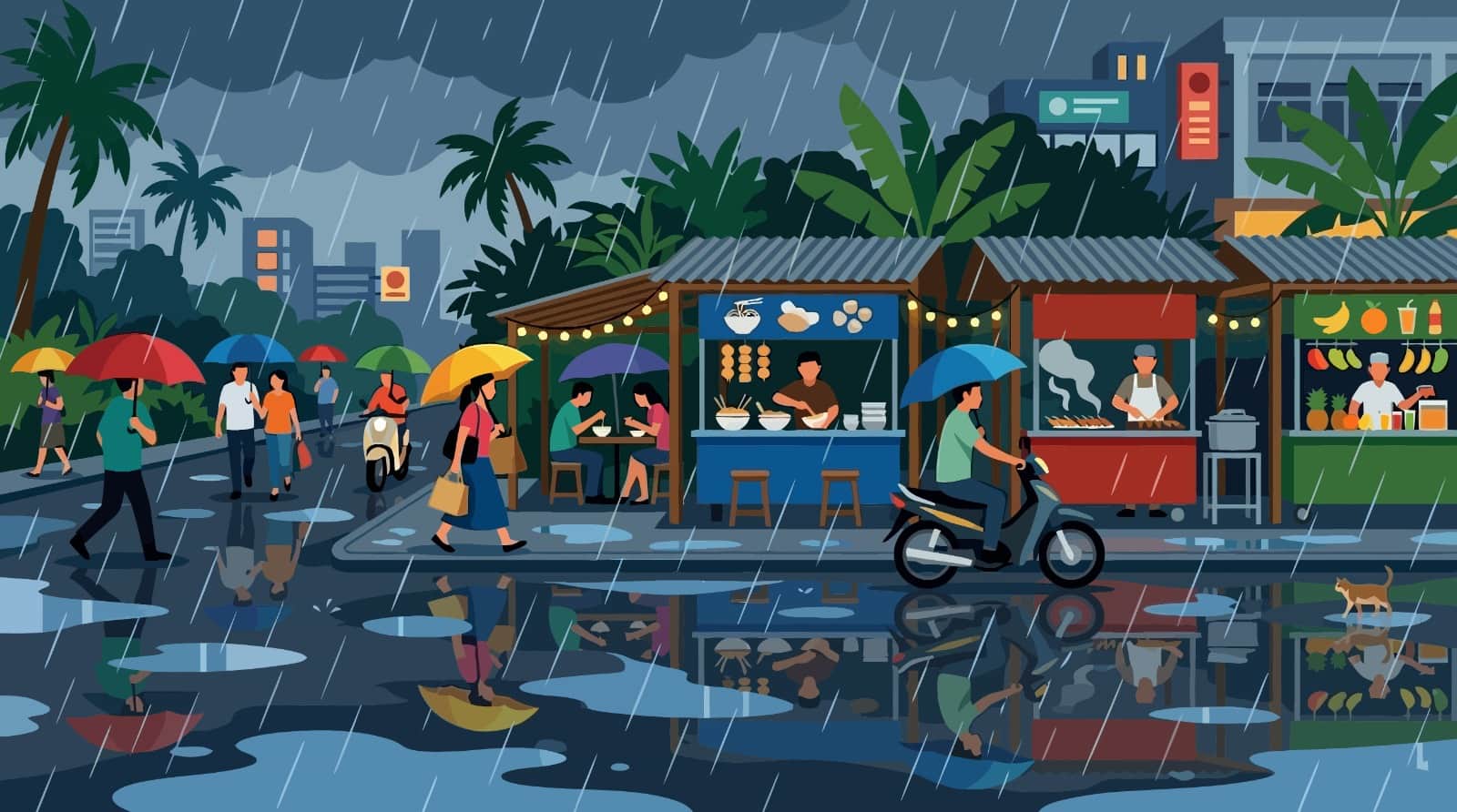 What to do if there is a storm or rain while riding a bike chalte huye toofan barish aane par kya kare