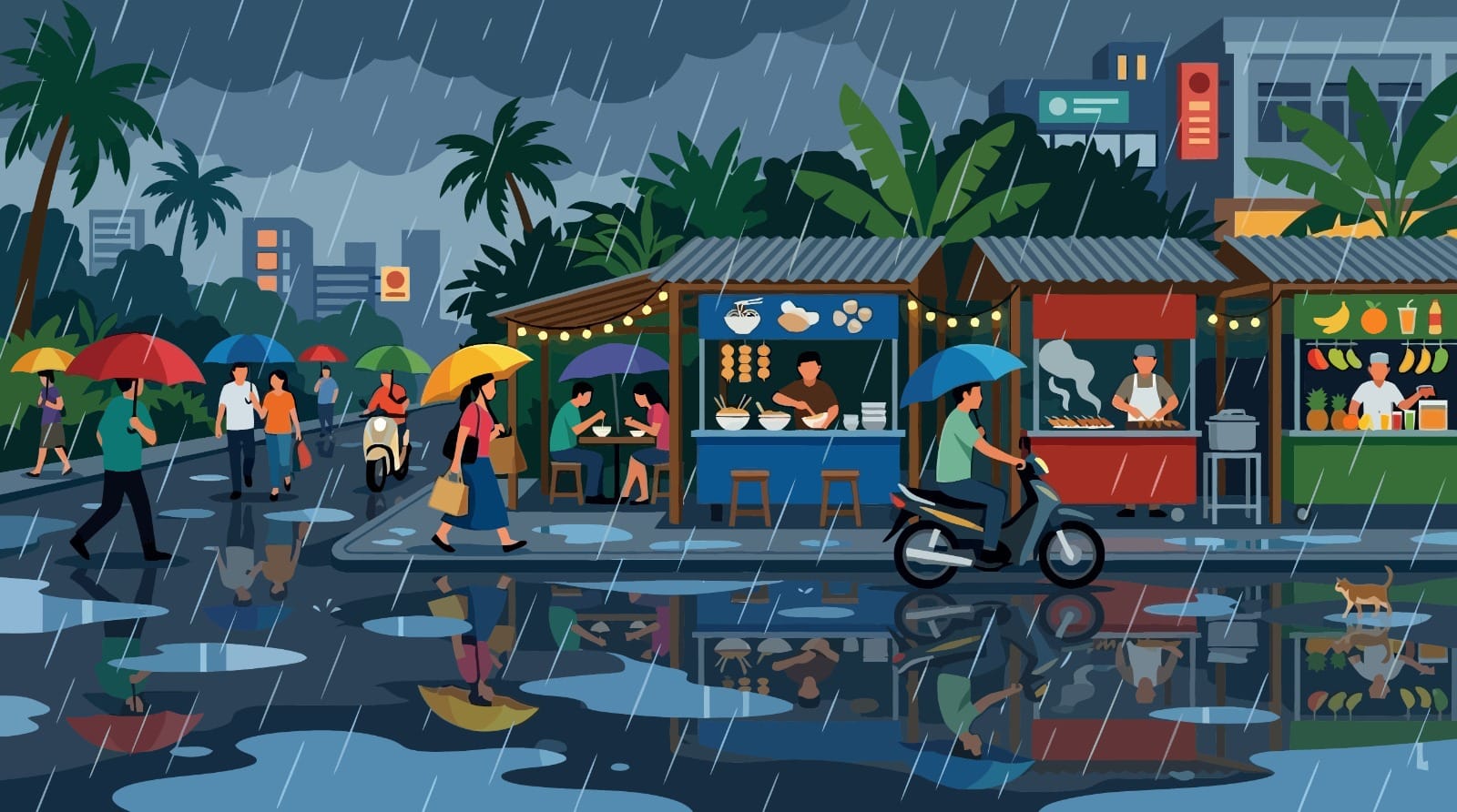 What to do if there is a storm or rain while riding a bike chalte huye toofan barish aane par kya kare