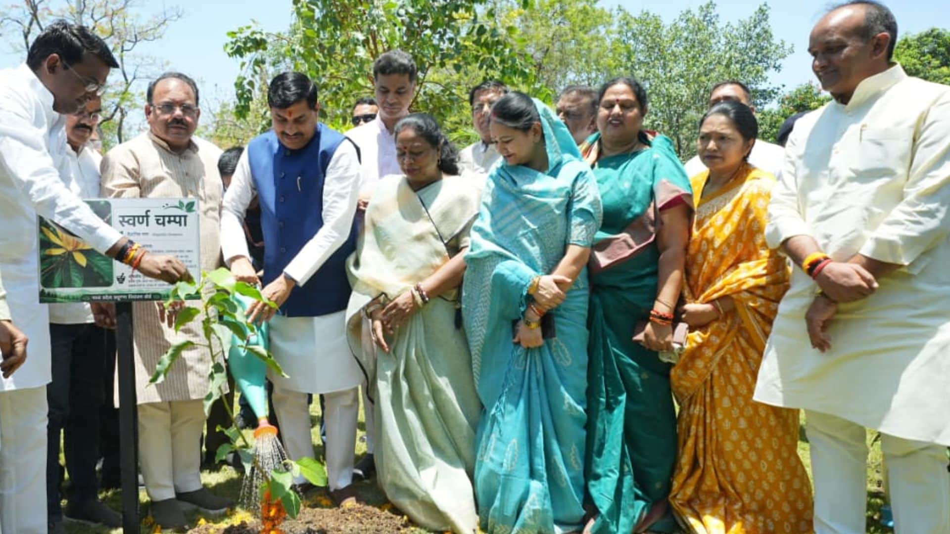 विश्व पर्यावरण दिवस पर सीएम मोहन यादव ने रोपा पौधा
