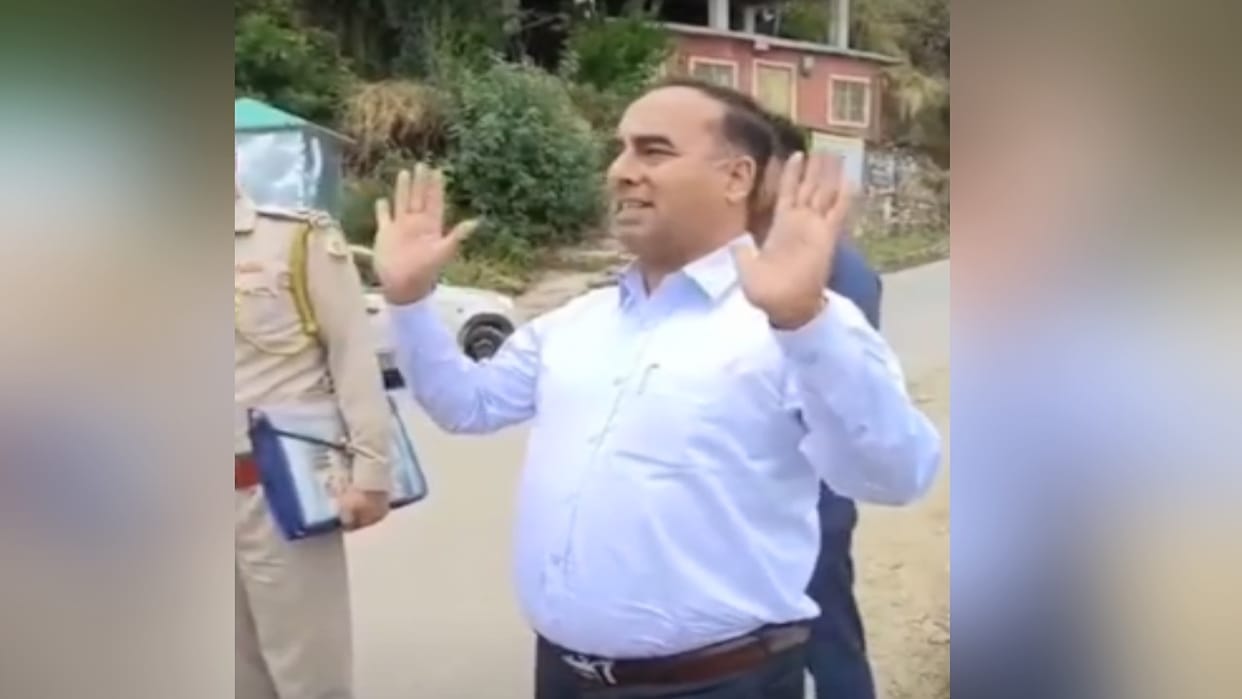 Police stopped Yudhvir Singh Bains; arrested for disturbing communal harmony