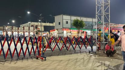 Gorakhpur railway station's three gates closed - now entry is from 5 and exit is from 4.