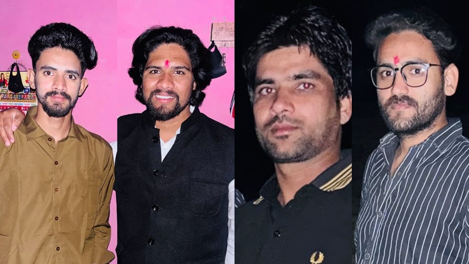 Four youths and the car driver returning from Khatu Shyam Dham are missing.
