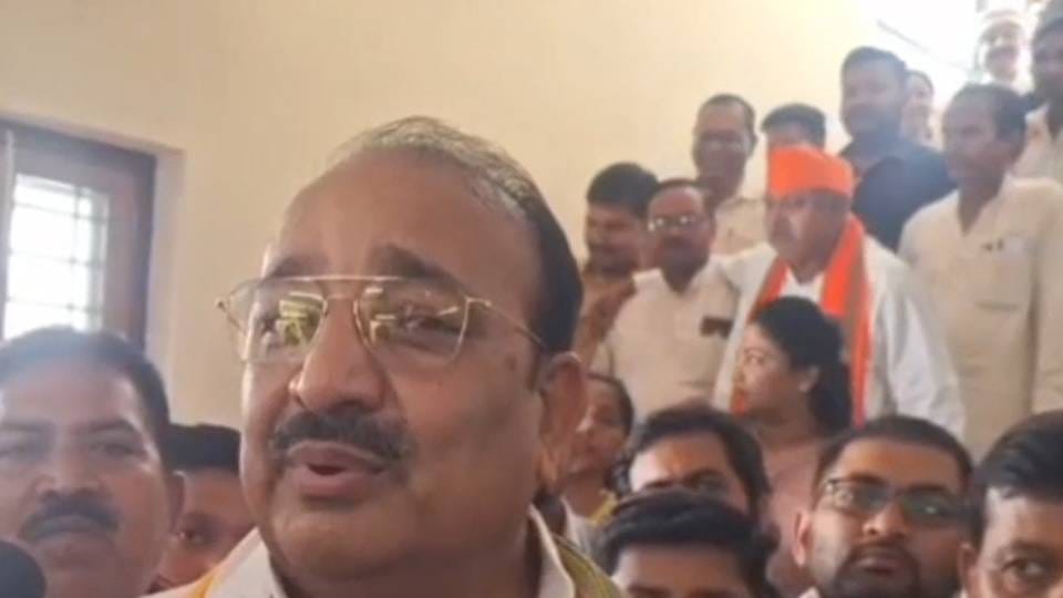 Minister Dinesh Pratap Singh upon arriving in Bahraich took dig at Rahul Gandhi calling him an accidental MP
