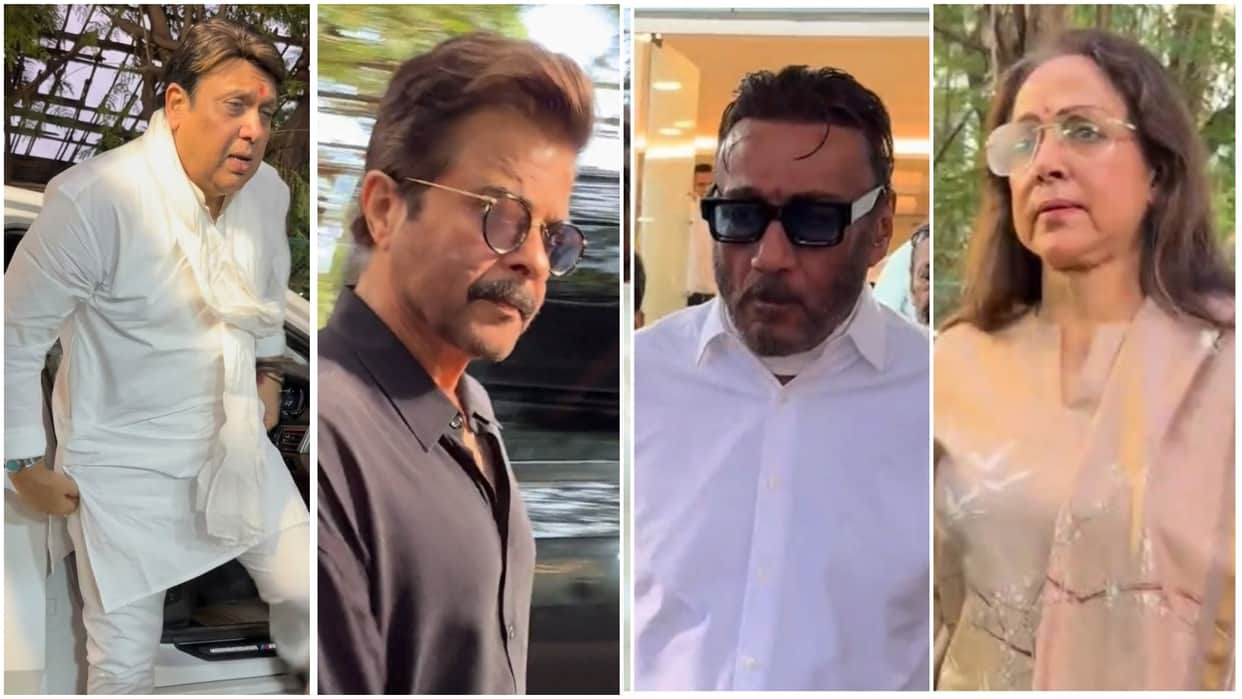 Anil Kapoor Jackie Shroff Farhan Akhtar Hema Malini Shatrughan Sinha Attend Pahlaj Nihalani Prayer Meet