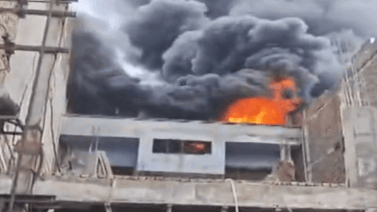 Fire at a plastic factory in Narela Industrial Area