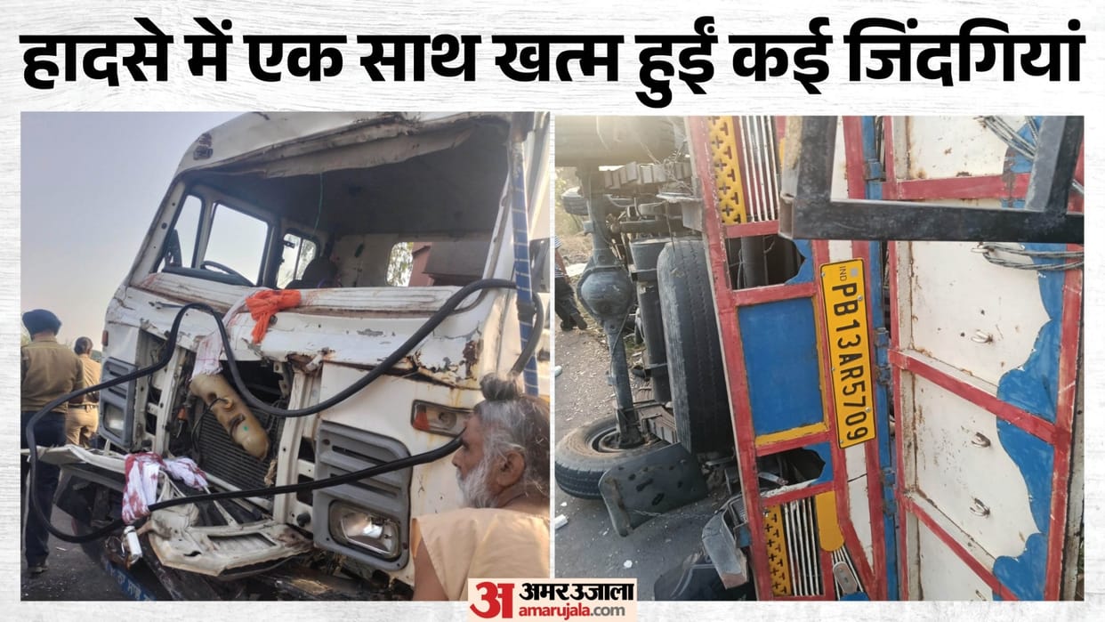 accident in Mamdot Trailer Mahindra pickup collide at Janga Wala many devotees en route to Dera Beas killed.