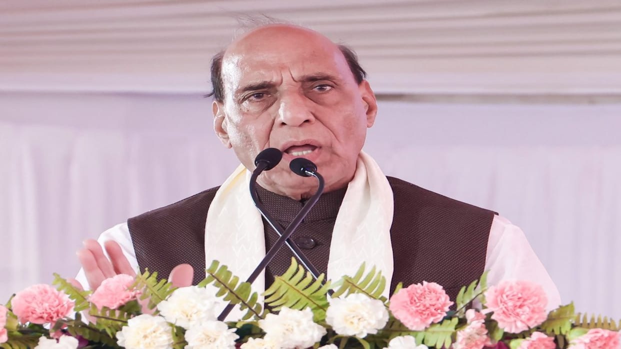 Rajnath Singh Rally Turns Into Show of Strength as BJP Aspirants Eye Assembly Tickets