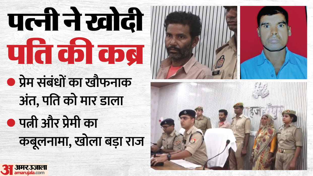 Husband murdered in Shahjahanpur Wife and lover confessed to the crime while in police custody