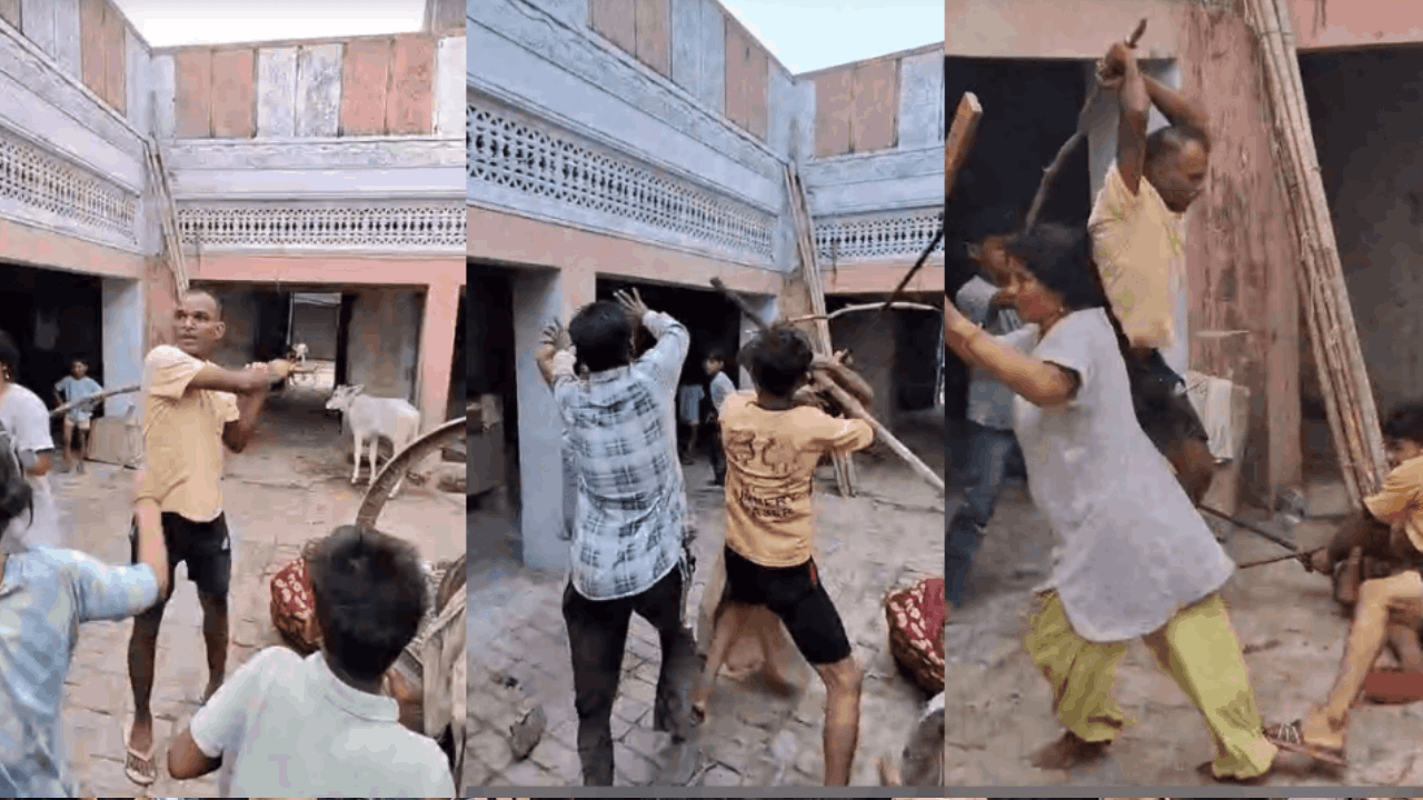 दो पक्षों में जमकर मारपीट