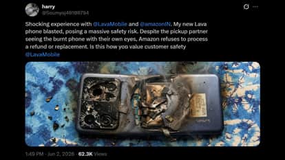 Viral lava phone blast claim debunked after experts identify ai-generated image