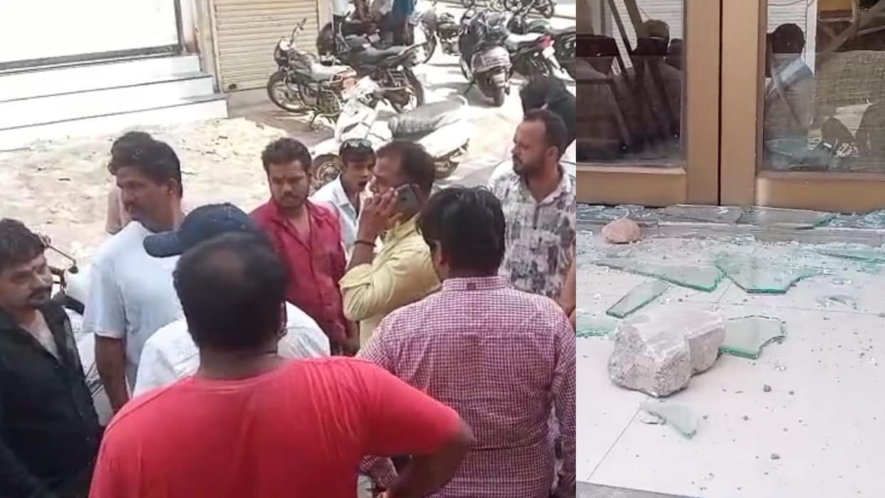 RSS workers and BJP leaders came face to face and there was a fierce dispute over feeding the dog.
