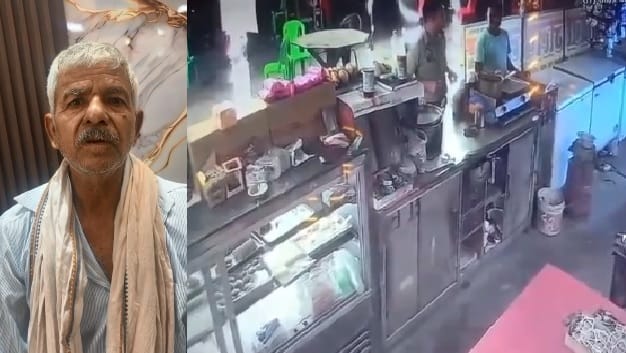 Kanpur Outpost incharge flies into a rage over not getting free Rajnigandha hurls abuses at old shopkeeper