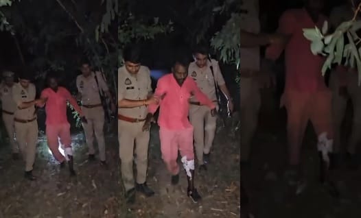 Hardoi Motorcycle theft gang busted in police encounter four notorious criminals arrested one shot