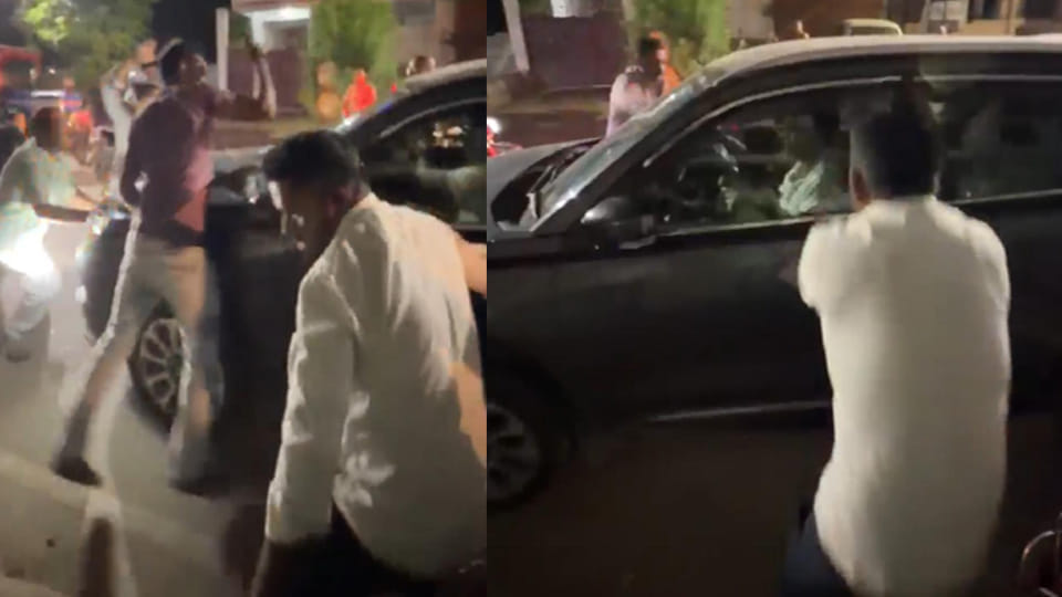 Kanpur: Woman doctor's car window smashed while police looked on